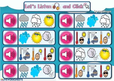 3.9. Weather - Let's Listen and Click