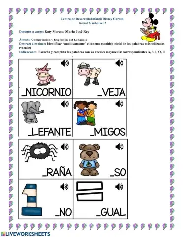 Ámbito Comprension y Expresion del Lenguaje