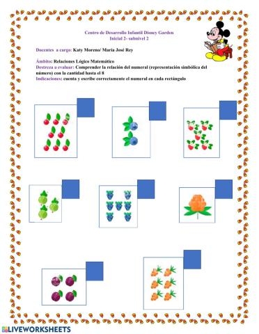 Ámbito Relaciones  Lógico Matemático