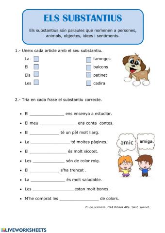 Els substantius