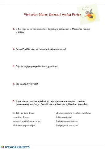 Vjekoslav Majer, Dnevnik malog Perice