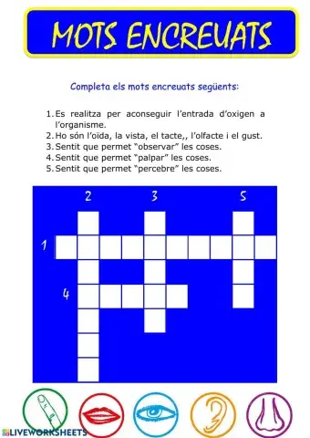 Mots encreuats- Sentits