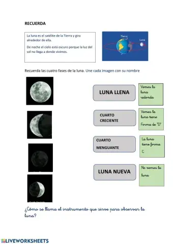 Las fases de la luna