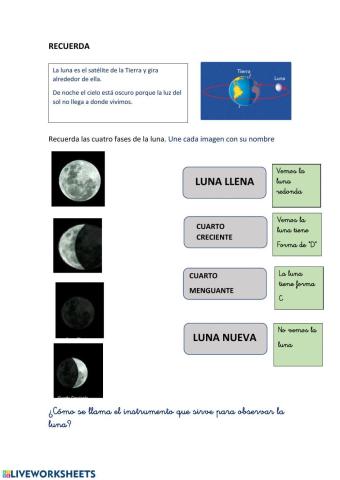 Las fases de la luna