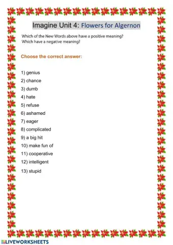 Flowers for Algernon