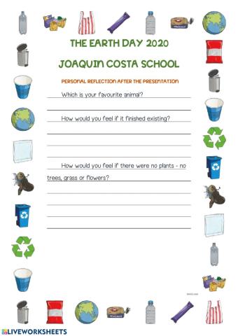 Earth day reflection