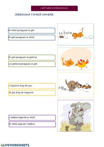 Lectura d'oracions I