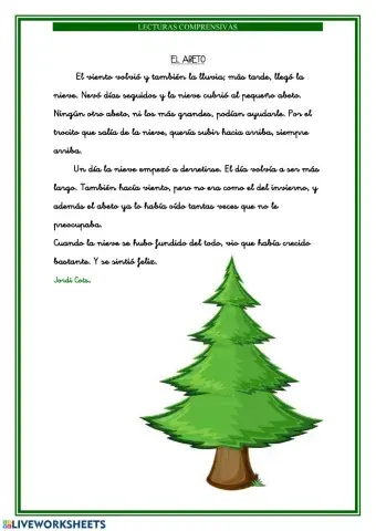 Lectura: El abeto.