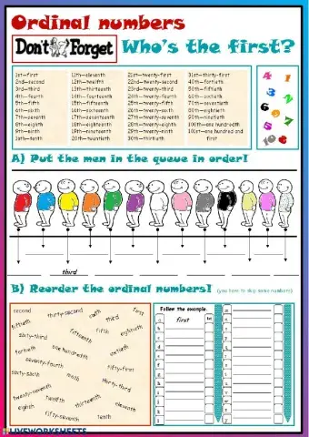 Ordinal numbers
