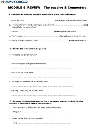Module 5 Review The Passive & Connectors