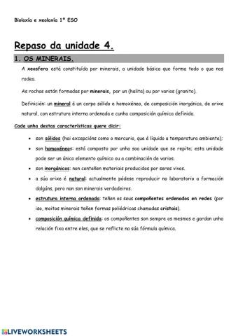 Os minerais-definición