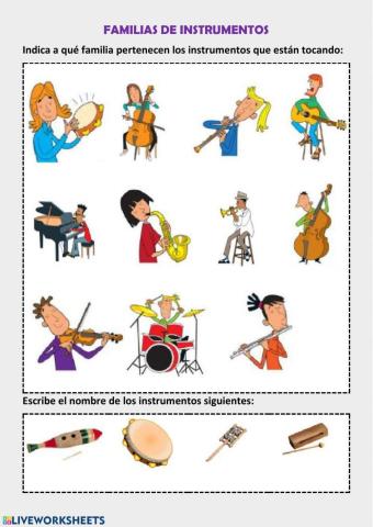 Identificar instrumentos musicales