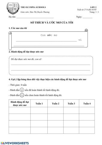 Ước mơ của con