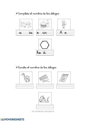 Completar palabras con x