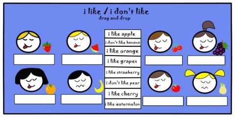 Fruits (drag and drop)