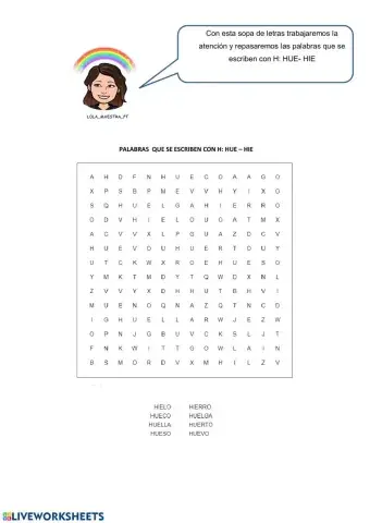 Sopa de Letras HUE - HIE