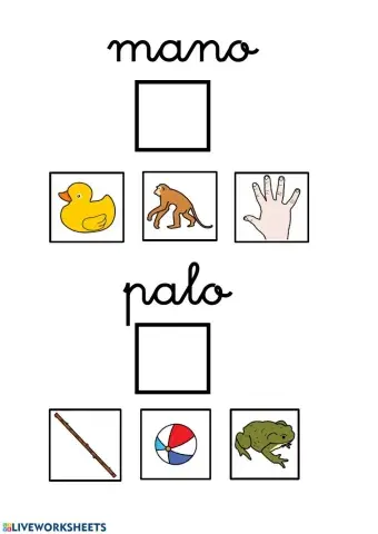 Lectura global palabras