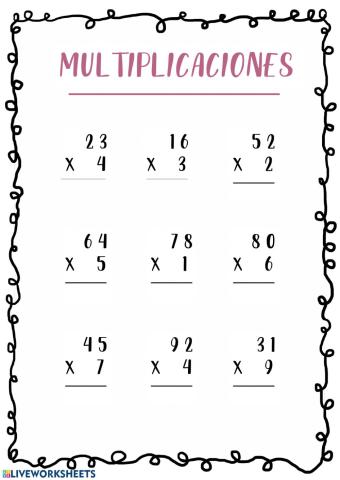 Multiplicaciones