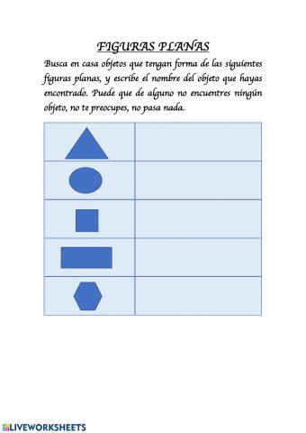 Figuras planas en casa