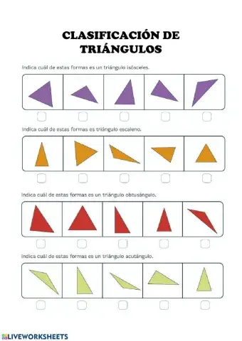 CLASIFICACIÓN TRIÁNGULOS