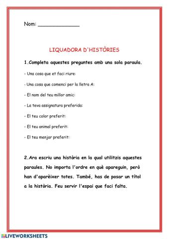 Liquadora d'històries