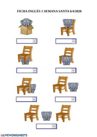 Prepositions of place