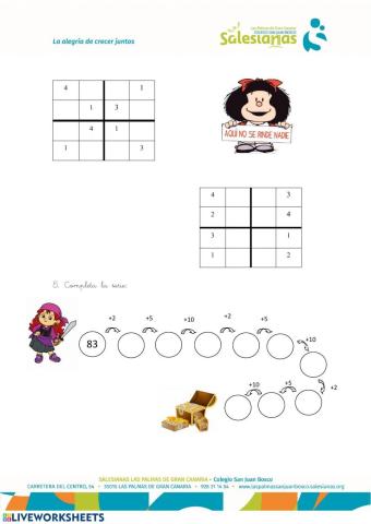 Sudoku y serie de sumas