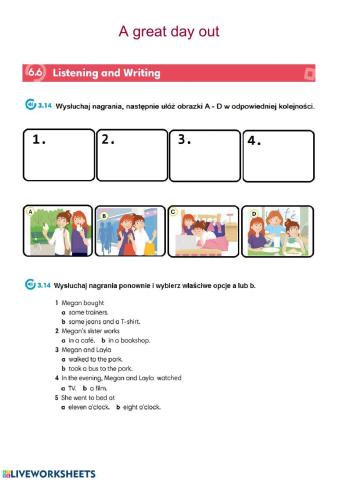 Listening and writing practice