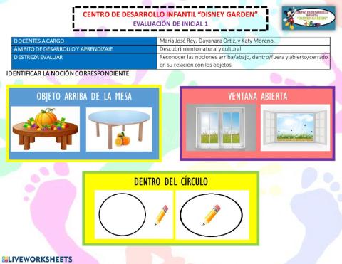 Jugamos con las nociones