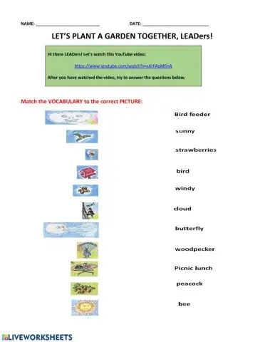 Let's Plant a Garden Together LEADers!