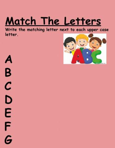 Match the letters