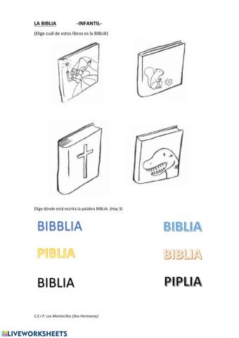La Biblia - selecciona - Infantil