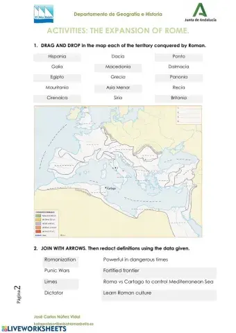 Las conquistas romanas