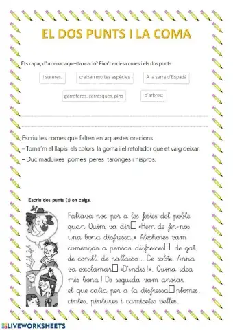 La coma i els dos punts