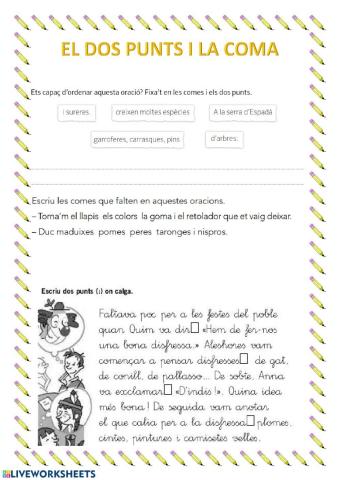 La coma i els dos punts