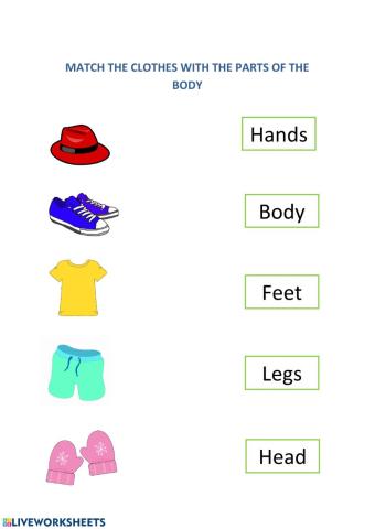 Clothes and body parts