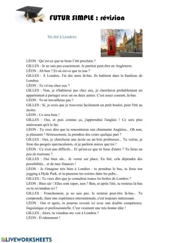 Révision du futur simple