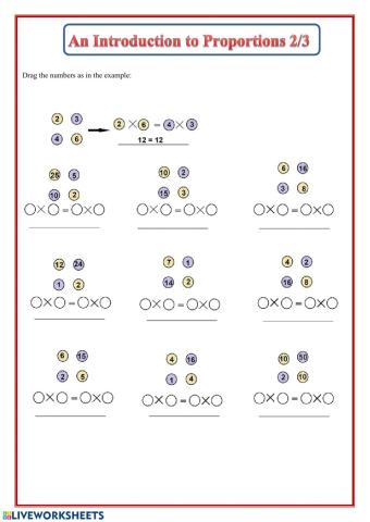An introduction to proportions 3-3