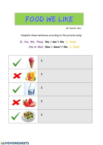 Food we like