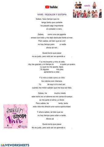 Completa la canción : Vivir - Rozalen y Estopa