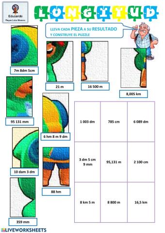 Puzzle longitud