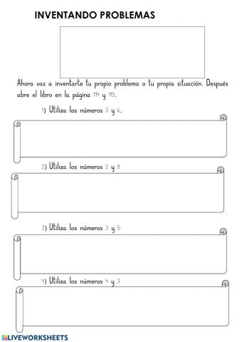 Inventando problemas
