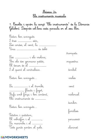 Els instruments musicals