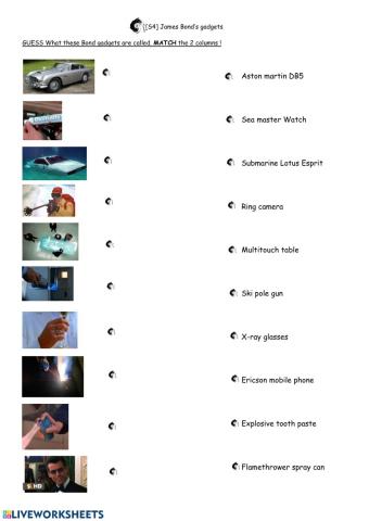 James Bond's gadgets