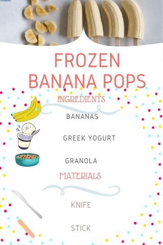 Frozen Banana Pops