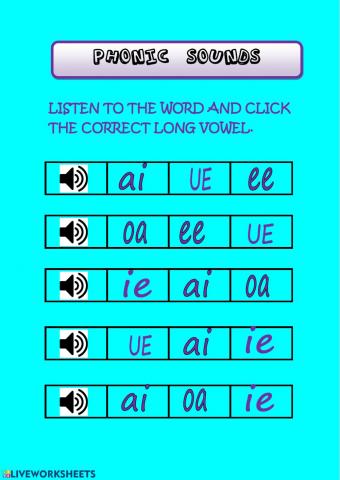 Long vowels