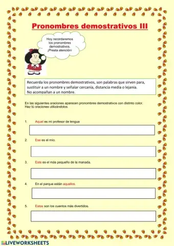 Pronombres demostrativos