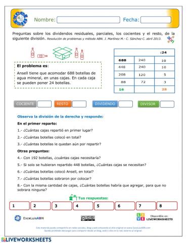 Preguntas de la división ABN 01