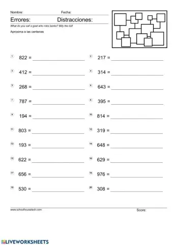 Aproximación a las centenas