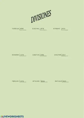 Divisiones de tres cifras